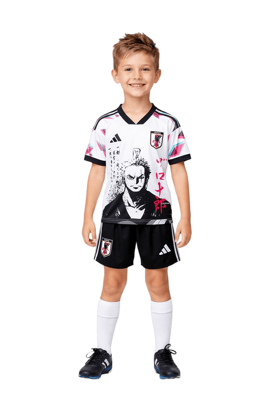 Japan Kids Zoro One Piece Jersey worn by Nipponkits model