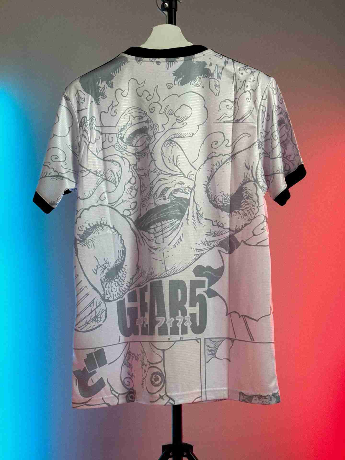 Luffy Gear 5 Jersey - Japan football shirt anime One piece Back