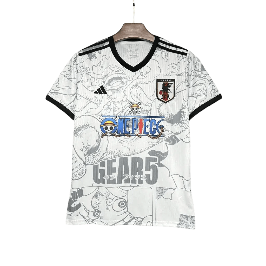 Luffy Gear 5 White Jersey - Japan anime jersey On piece edition font