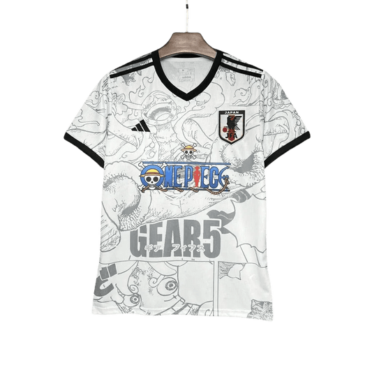 Luffy Gear 5 White Jersey - Japan anime jersey On piece edition font
