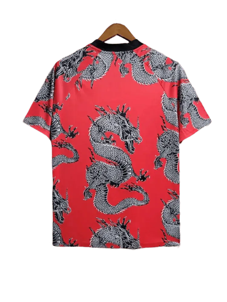 Dragon manchester united jersey design authentic construction heritage quality