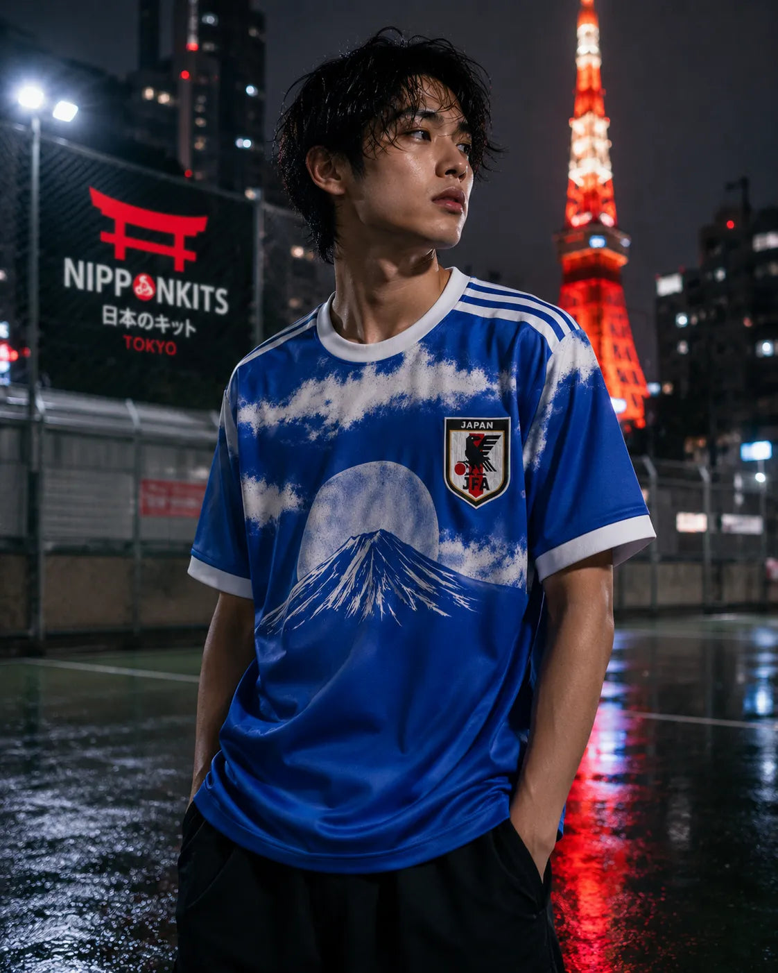 Japan Mount Fuji Blue Jersey