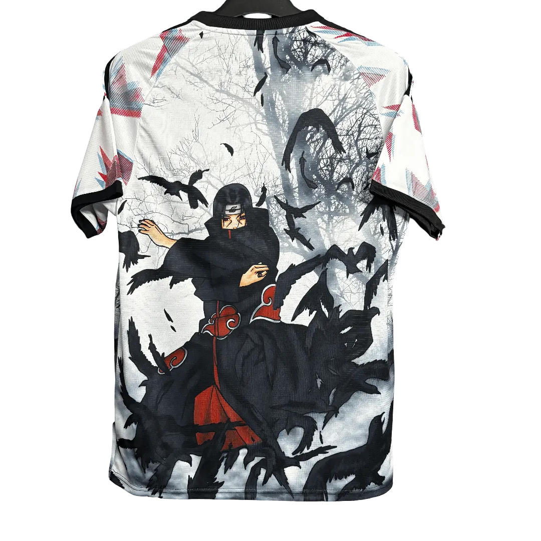 itachi crow anime soccer jersey back view bird illusion artwork NipponKits