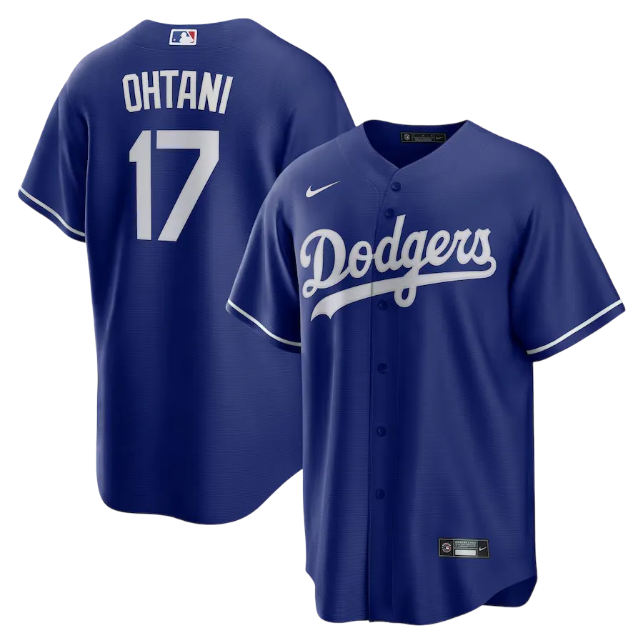 Shohei Ohtani blue jersey royal Dodgers alternate design championship quality NIPPONKITS