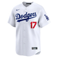 Ohtani Dodgers Kanji jersey white Japanese characters 大谷翔平 number 17 heritage edition NIPPONKITS