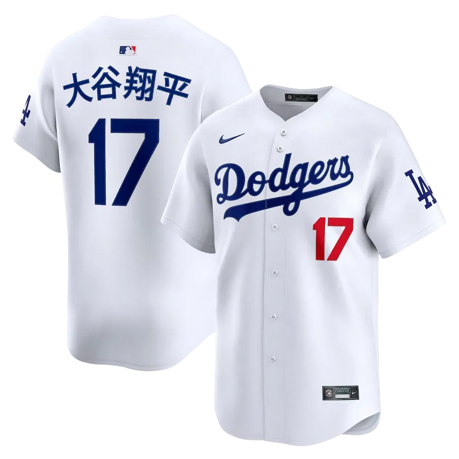 Shohei Ohtani jersey Japanese Kanji nameplate traditional characters cultural bridge Dodgers NIPPONKITS