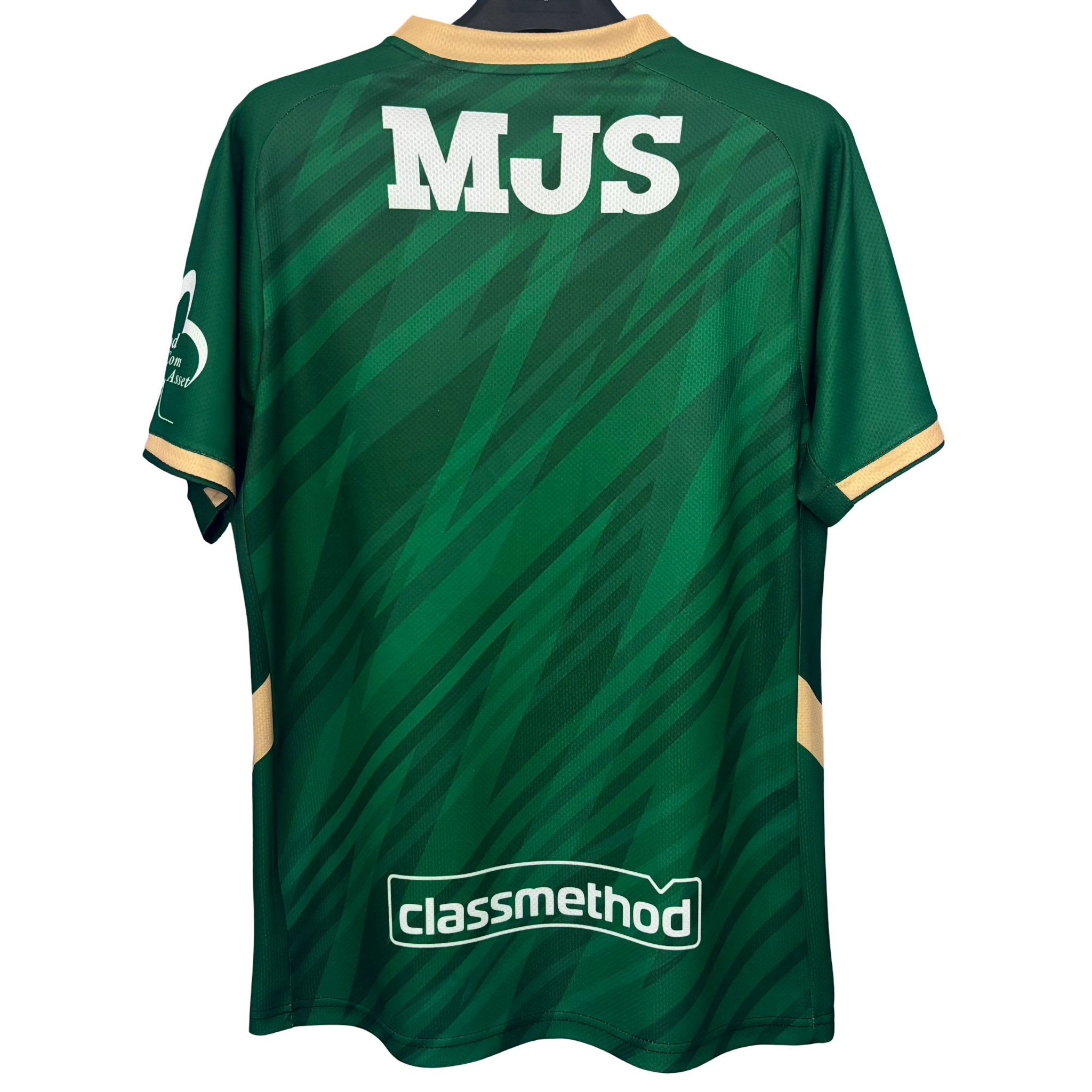 Tokyo Verdy 2025/26 Home Jersey back view with sponsors MJS and Classmethod