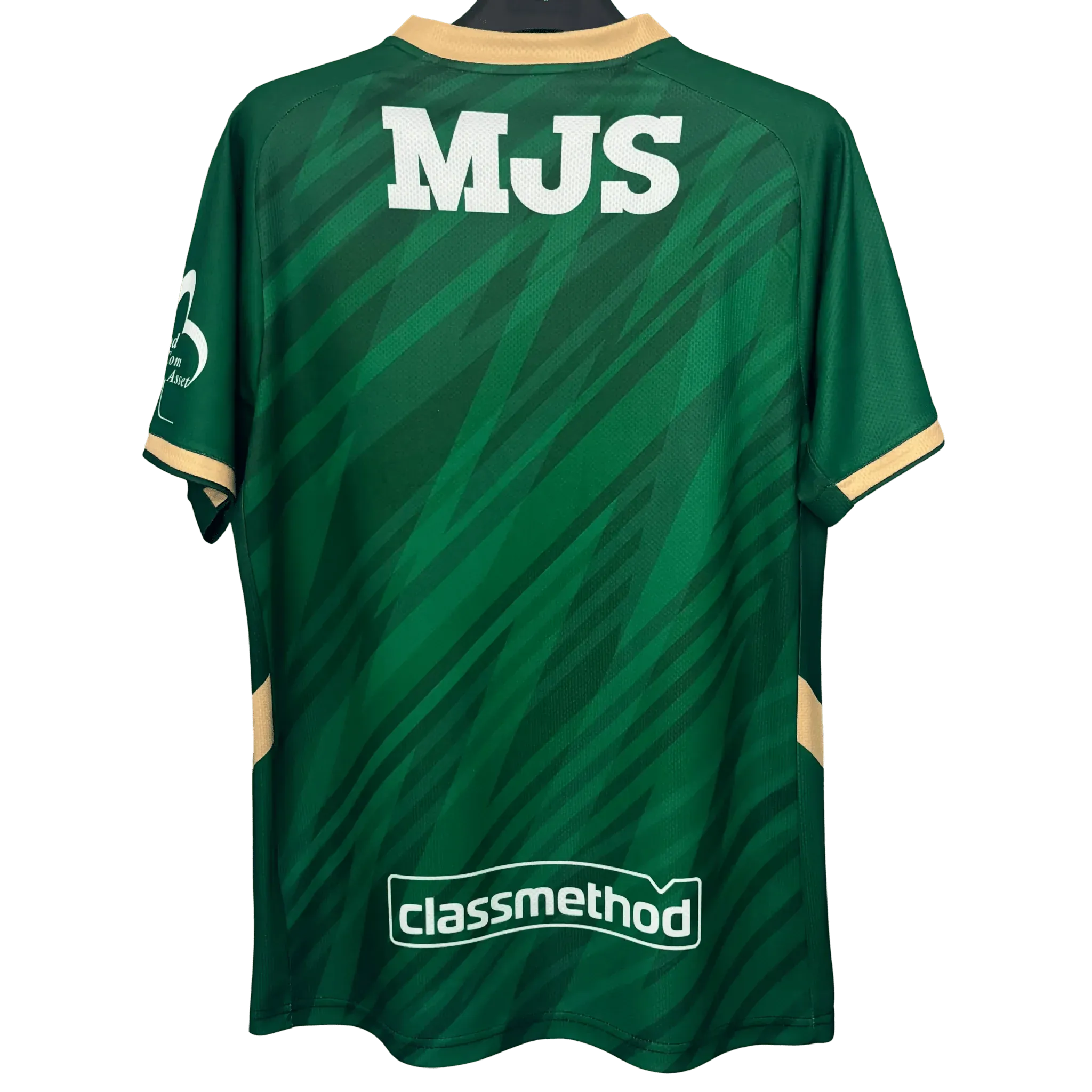 Tokyo Verdy 2025/26 Home Jersey back view with sponsors MJS and Classmethod