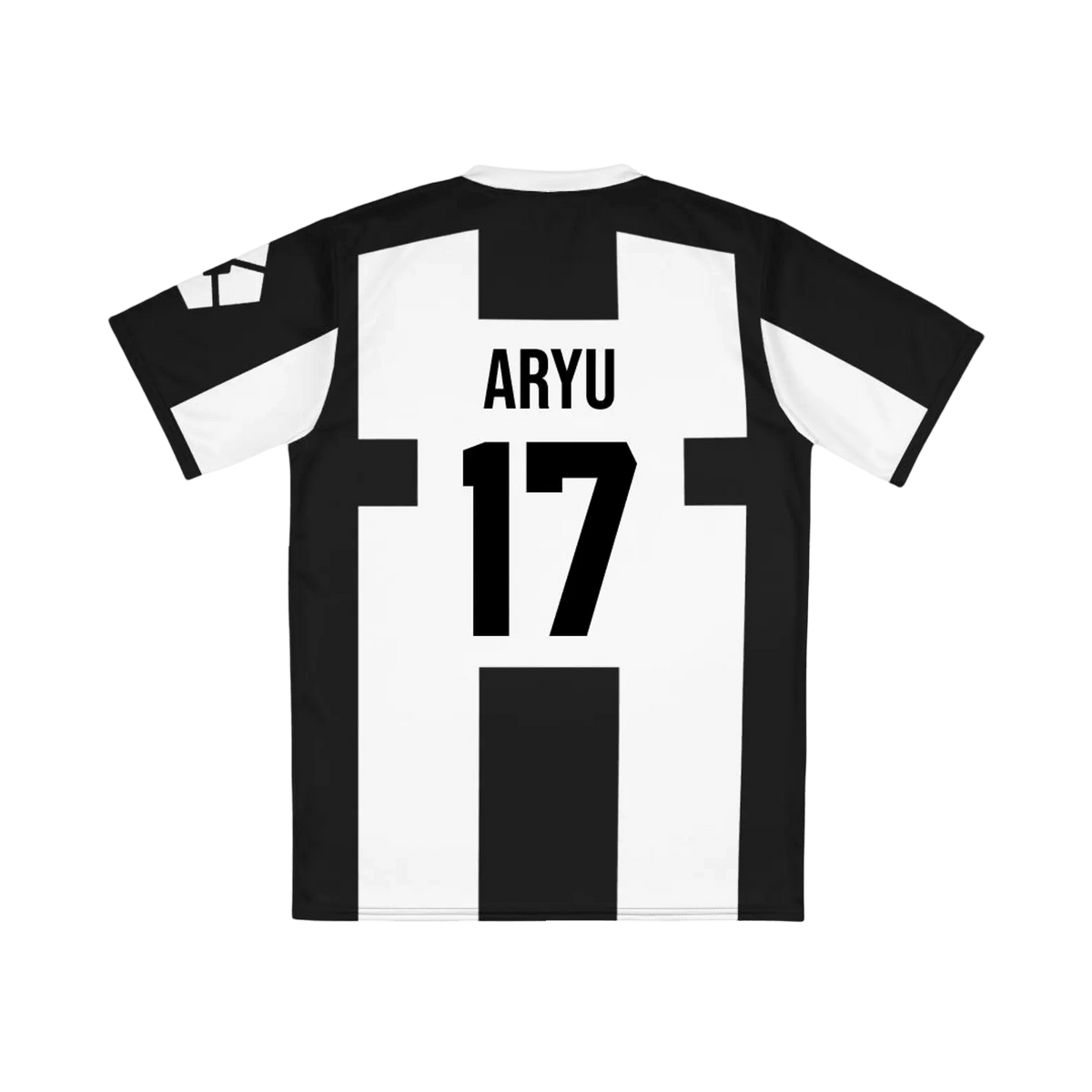 Ubers Blue Lock  jersey with 'ARYU' and number '17' on a black background