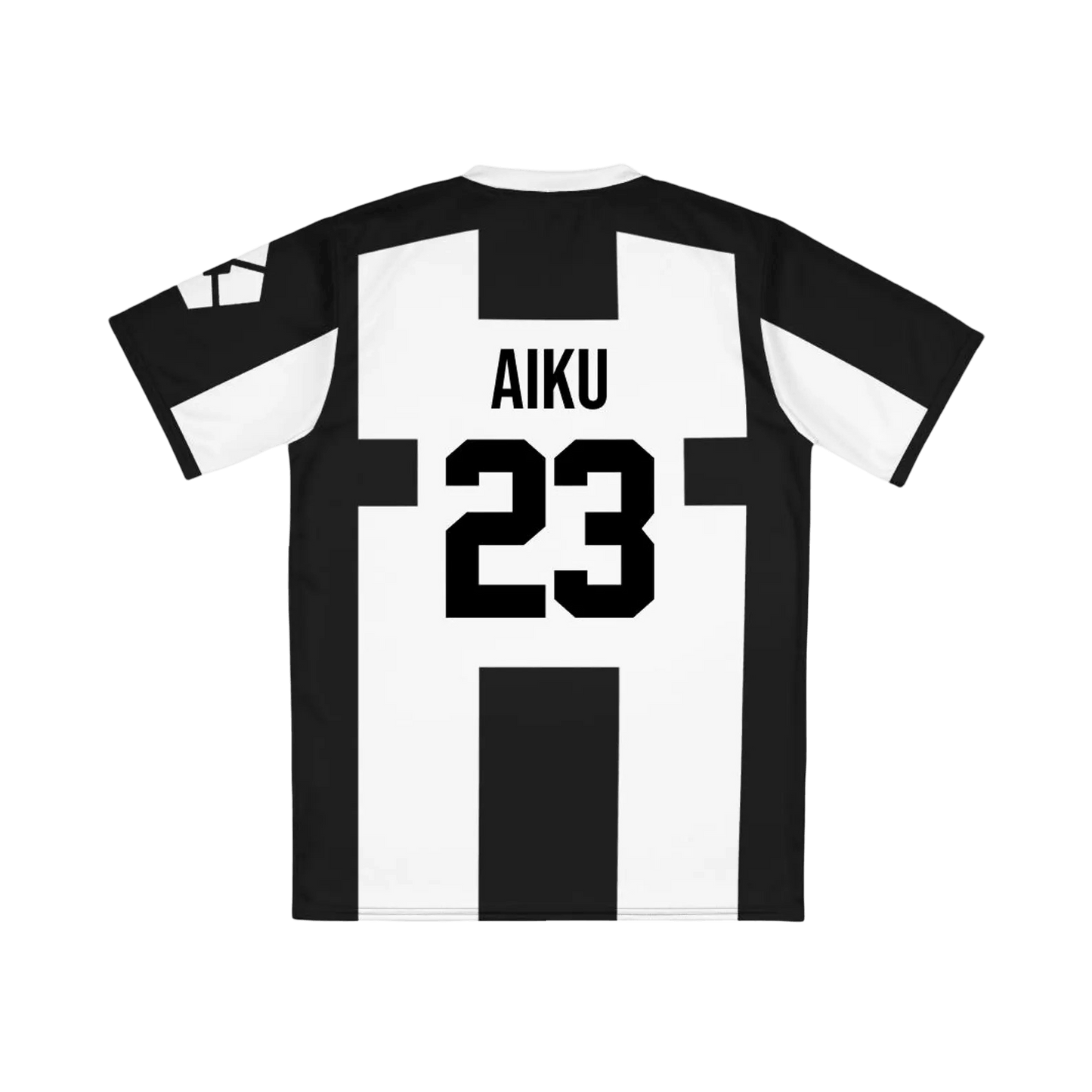 Ubers Blue Lock  jersey with 'Aiku' and number '23' on a black background