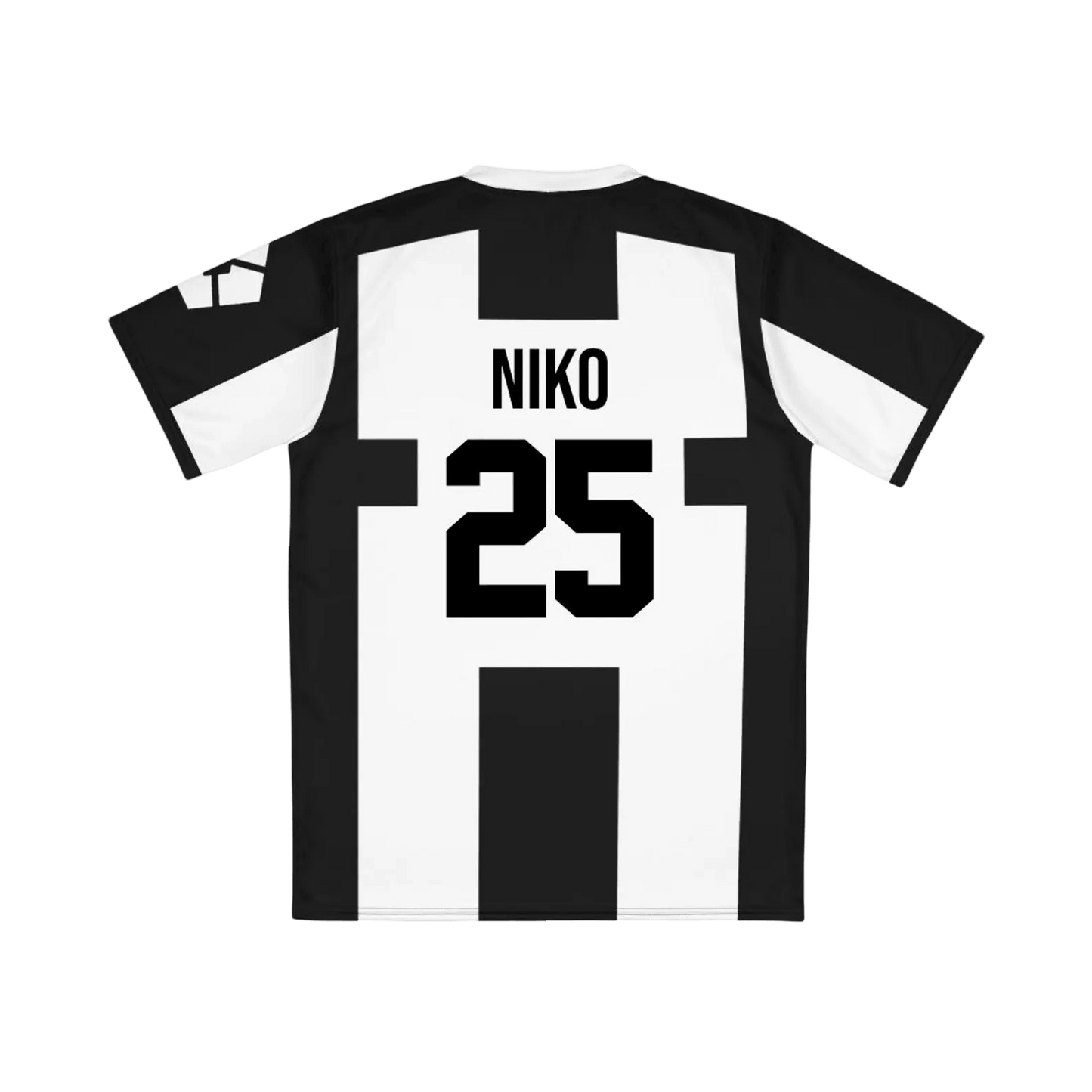 Ubers Blue Lock  jersey with 'Niko' and number '25' on a clear background