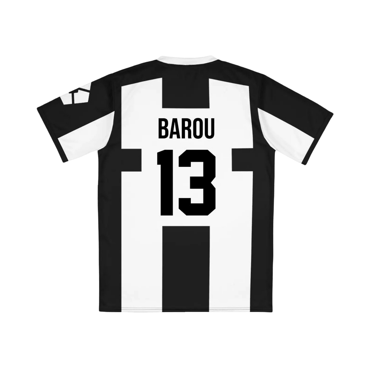 Ubers Blue Lock  jersey with 'BAROU' and number '13' on a black background