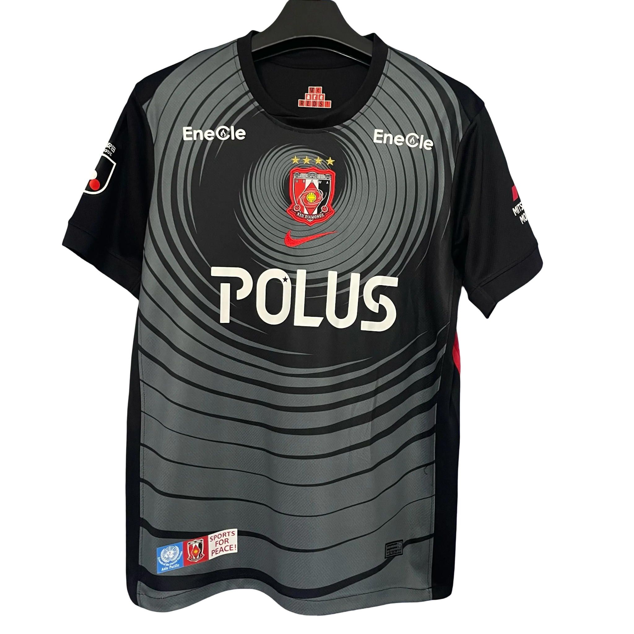 Urawa Red Diamonds 2025/26 Third Football Jersey red and black fan edition