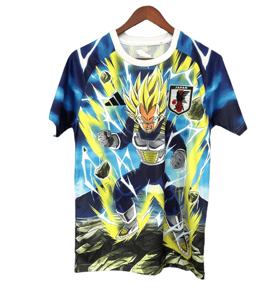 Vegeta shirt featuring Super Saiyan form with yellow and green electrical lightning effects by NipponKits Store
