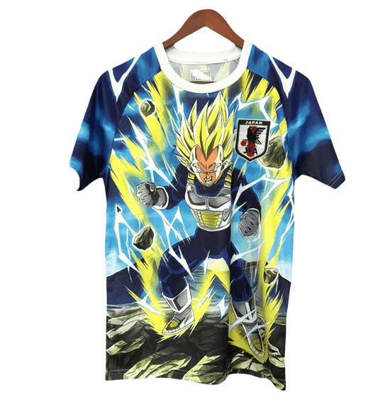 Vegeta shirt featuring Super Saiyan form with yellow and green electrical lightning effects by NipponKits Store
