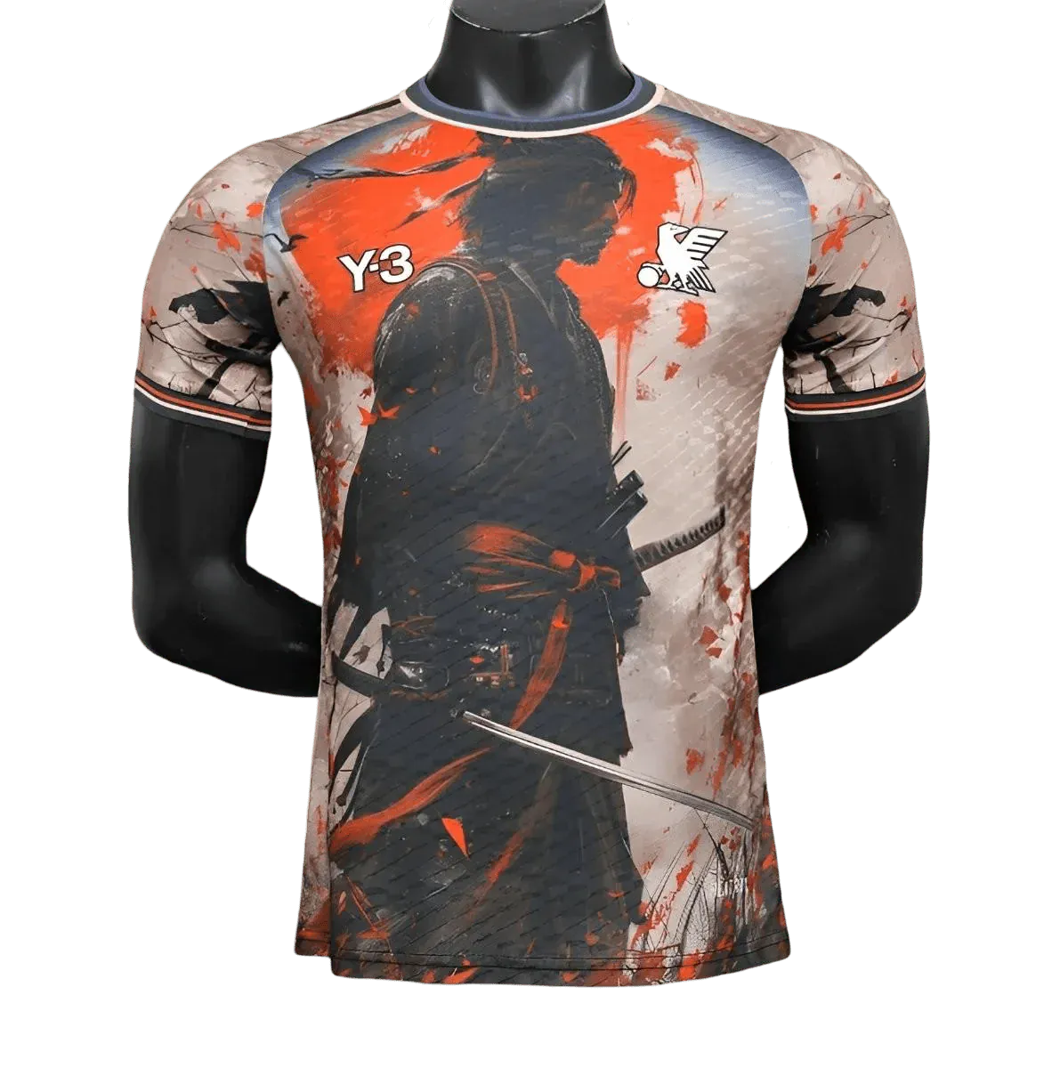 Y3 Japan Samurai Red Jersey front view – NipponKits

