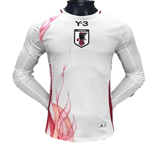 Y3 Japan White Long Sleeve Jersey front view – NipponKits