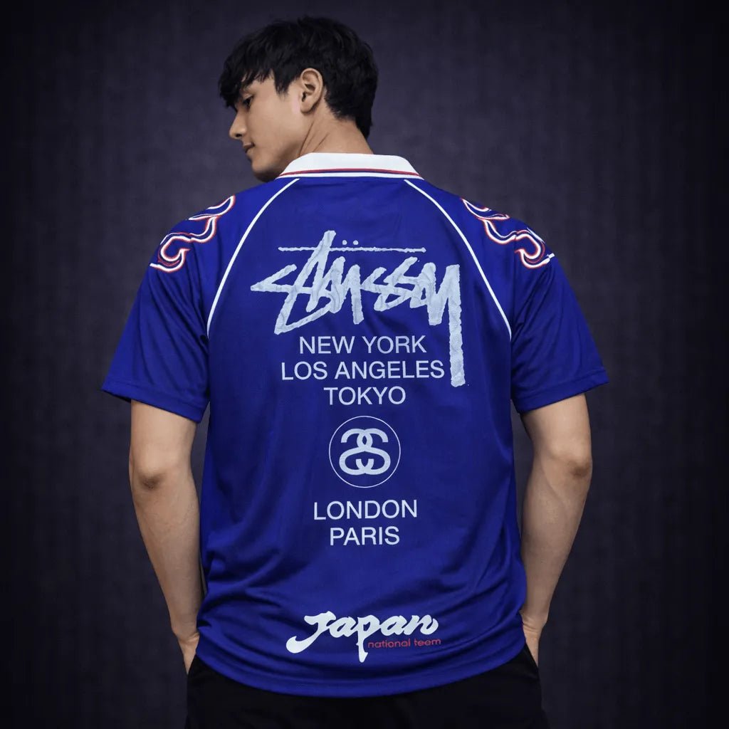 Back view Japan 1998 home jersey ASICS Stussy concept edition