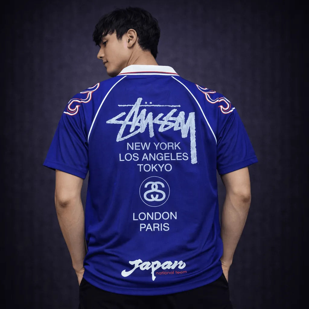 Back view Japan 1998 home jersey ASICS Stussy concept edition