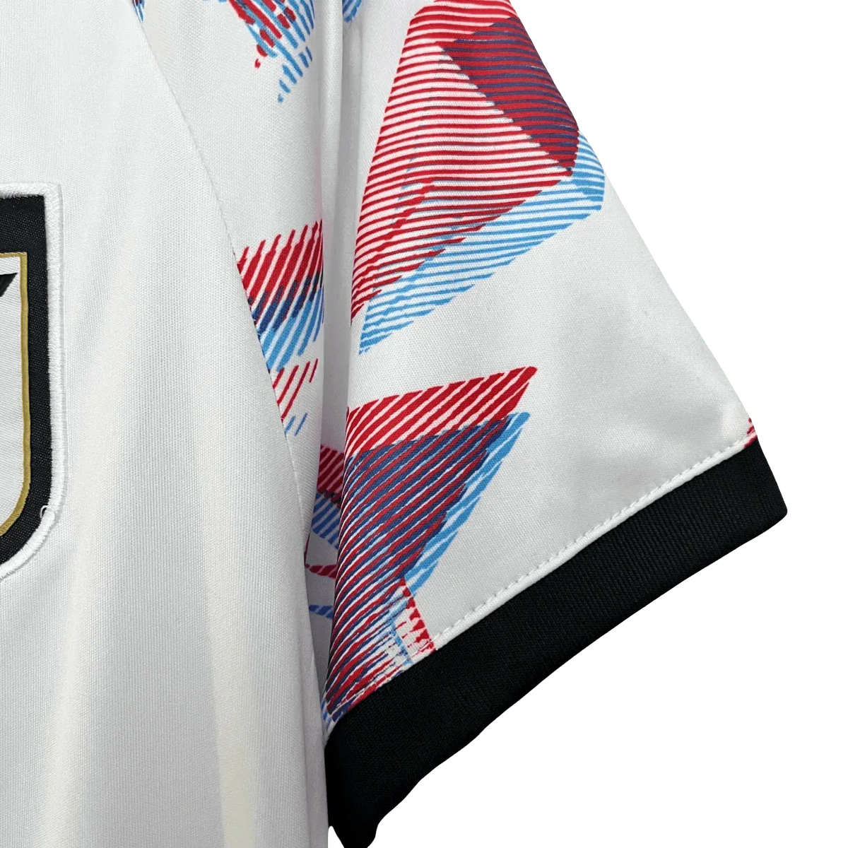 Ace White Jersey with artistic black and white portrait of Portgas D Ace and pink sleeve accents