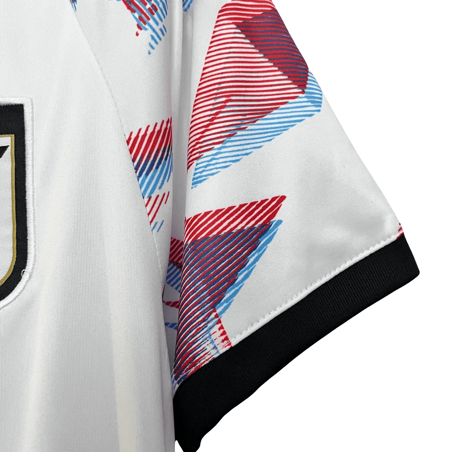 Ace White Jersey with artistic black and white portrait of Portgas D Ace and pink sleeve accents
