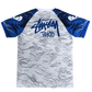 japan dragon football shirt blue wave dragon design