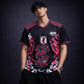 stussy japan style dragon football jersey tokyo script back print