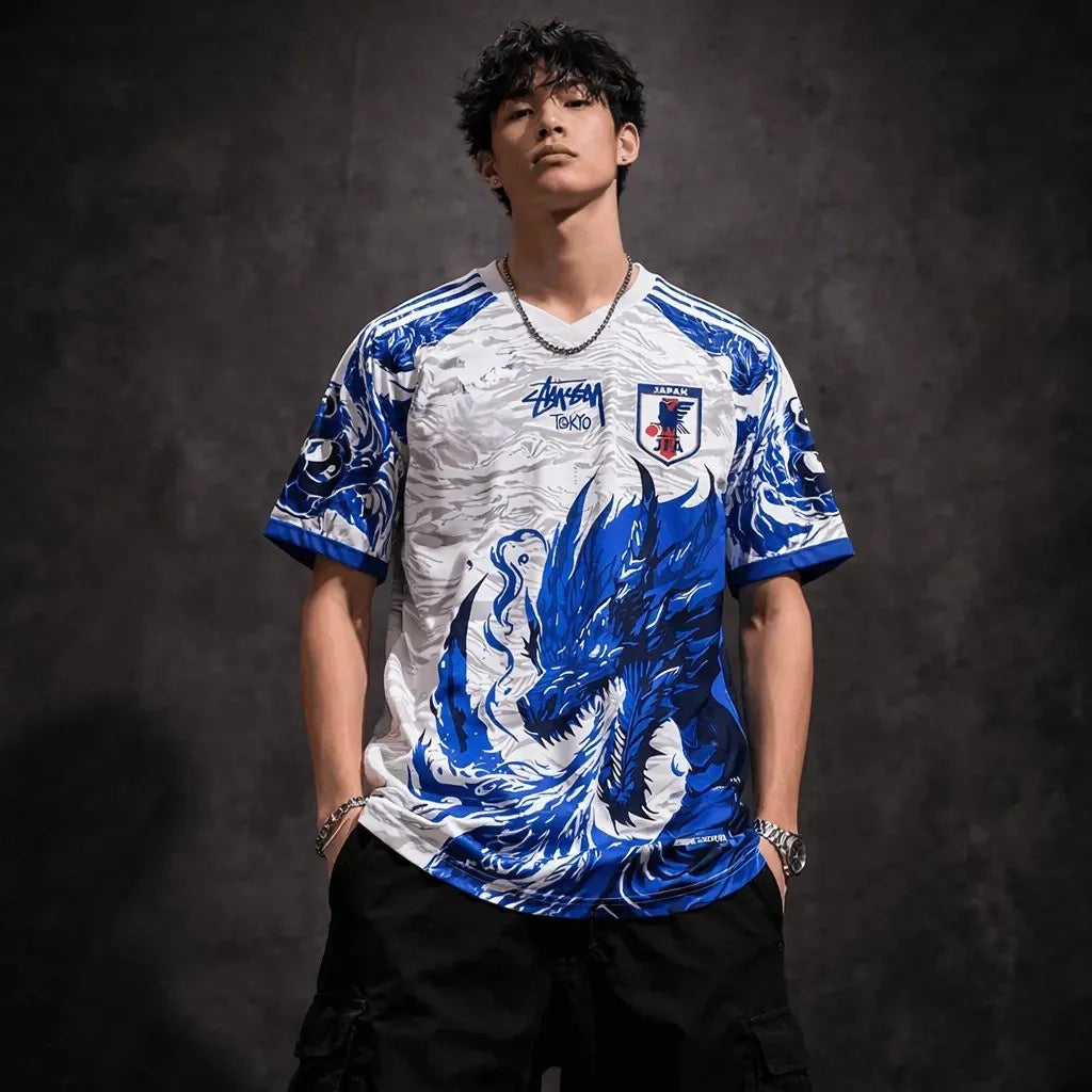 blue dragon japan jersey tokyo streetwear football kit