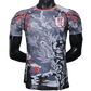 japan dragon spirit soccer jersey in black and red