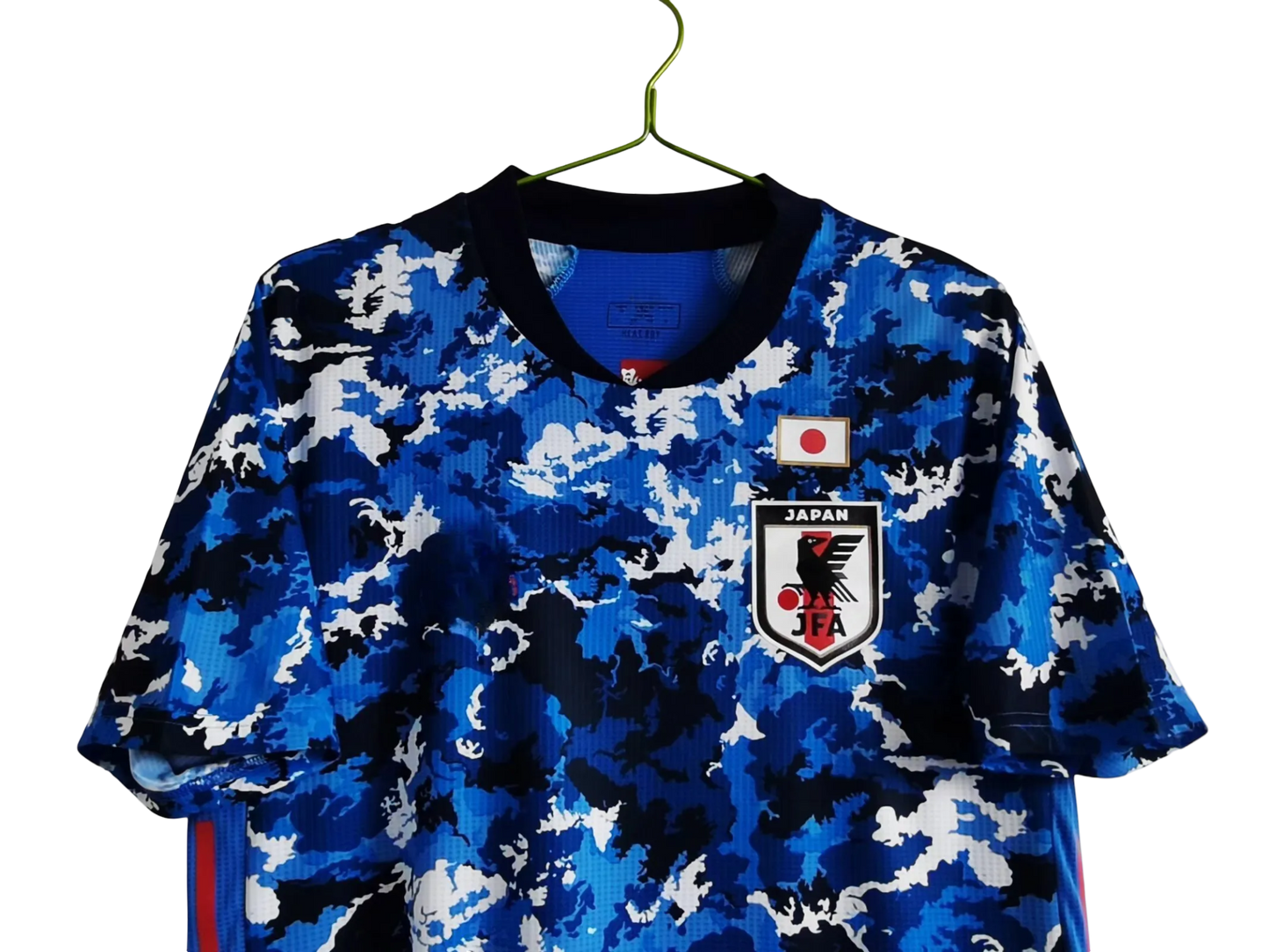 japanese national team home shirt jfa badge close-up