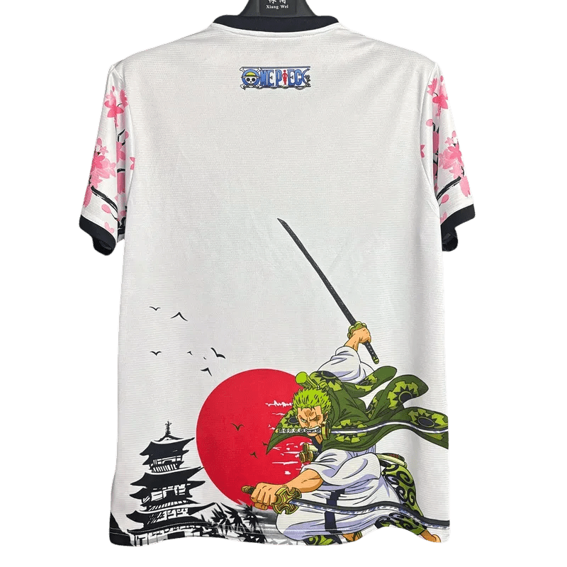 japan anime soccer jersey with roronoa zoro design