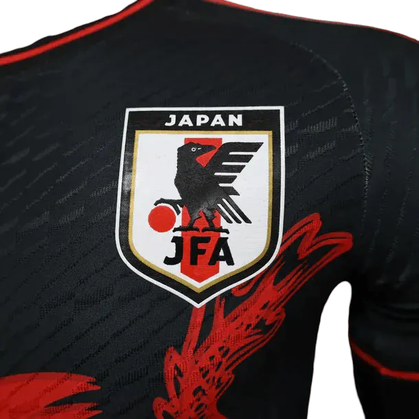 Japan Goku Dragon jersey with traditional red dragon artwork and JFA logo by NipponKits Store