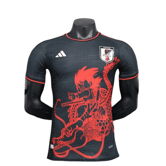 Japan Goku Dragon jersey with traditional red dragon artwork and JFA logo by NipponKits Store