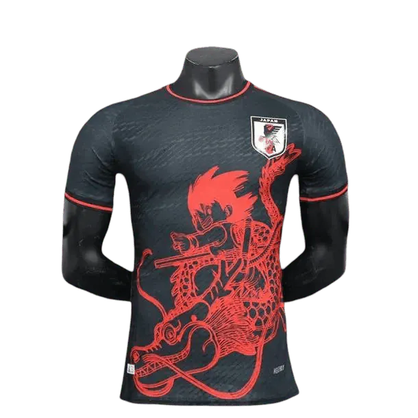 Japan Goku Dragon jersey with traditional red dragon artwork and JFA logo by NipponKits Store