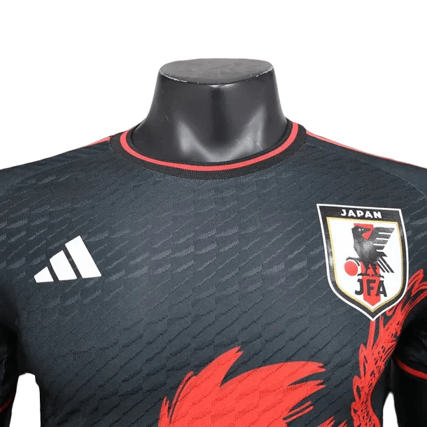 Japan Goku Dragon jersey with traditional red dragon artwork and JFA logo by NipponKits Store