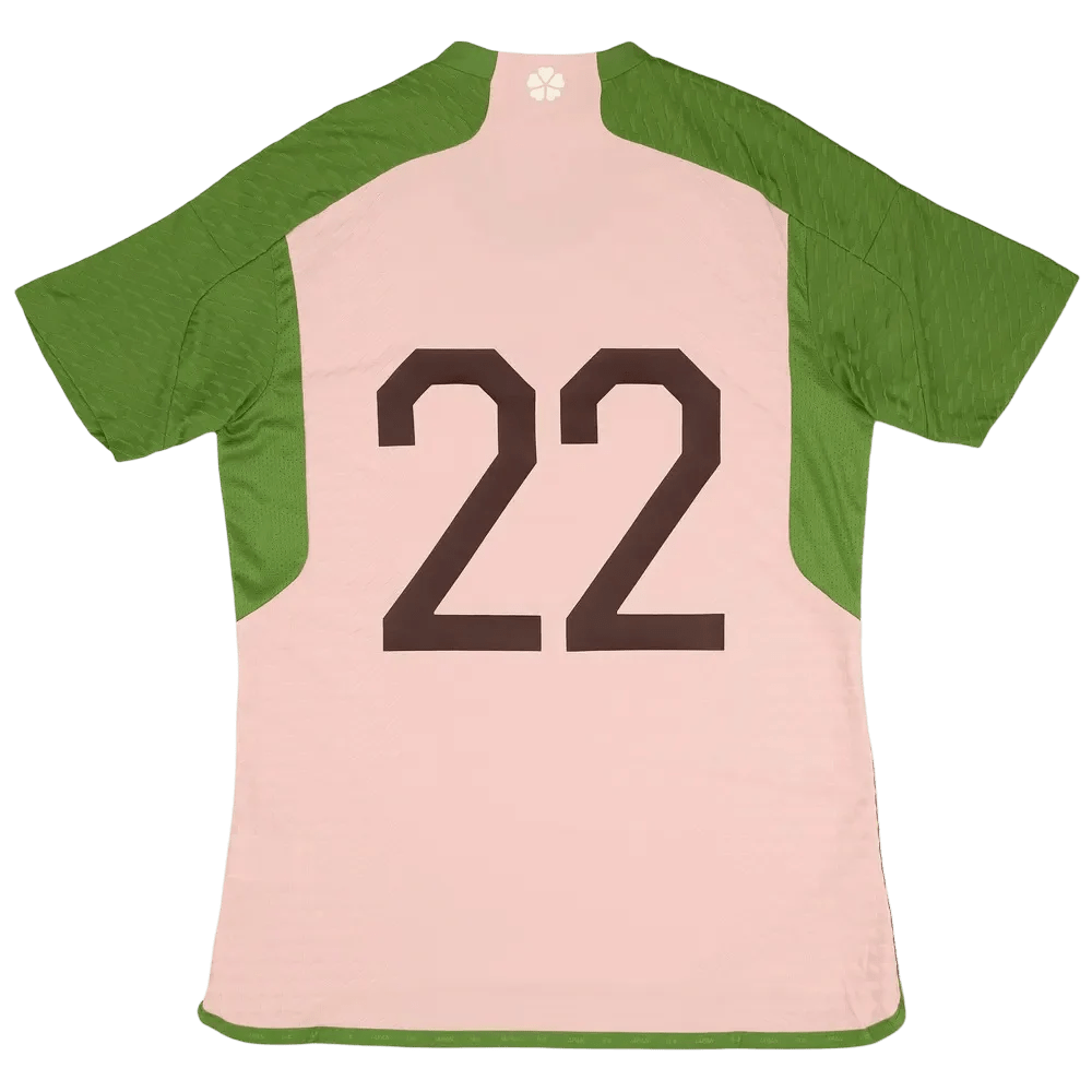 Japan jersey pink concept design authentic sakura green accents Nigo collaboration